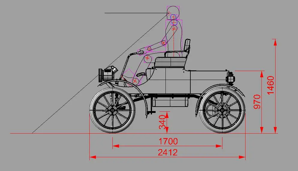 oldsmobile curved dash detail drawing