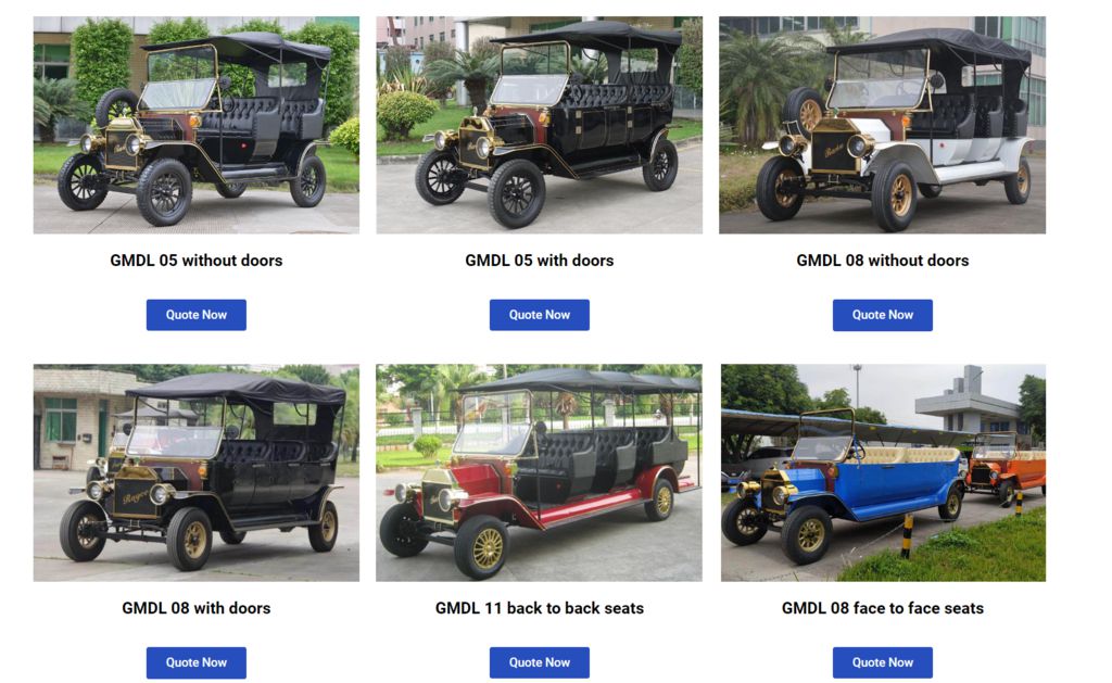 different versions of ford model t golf cart for sale